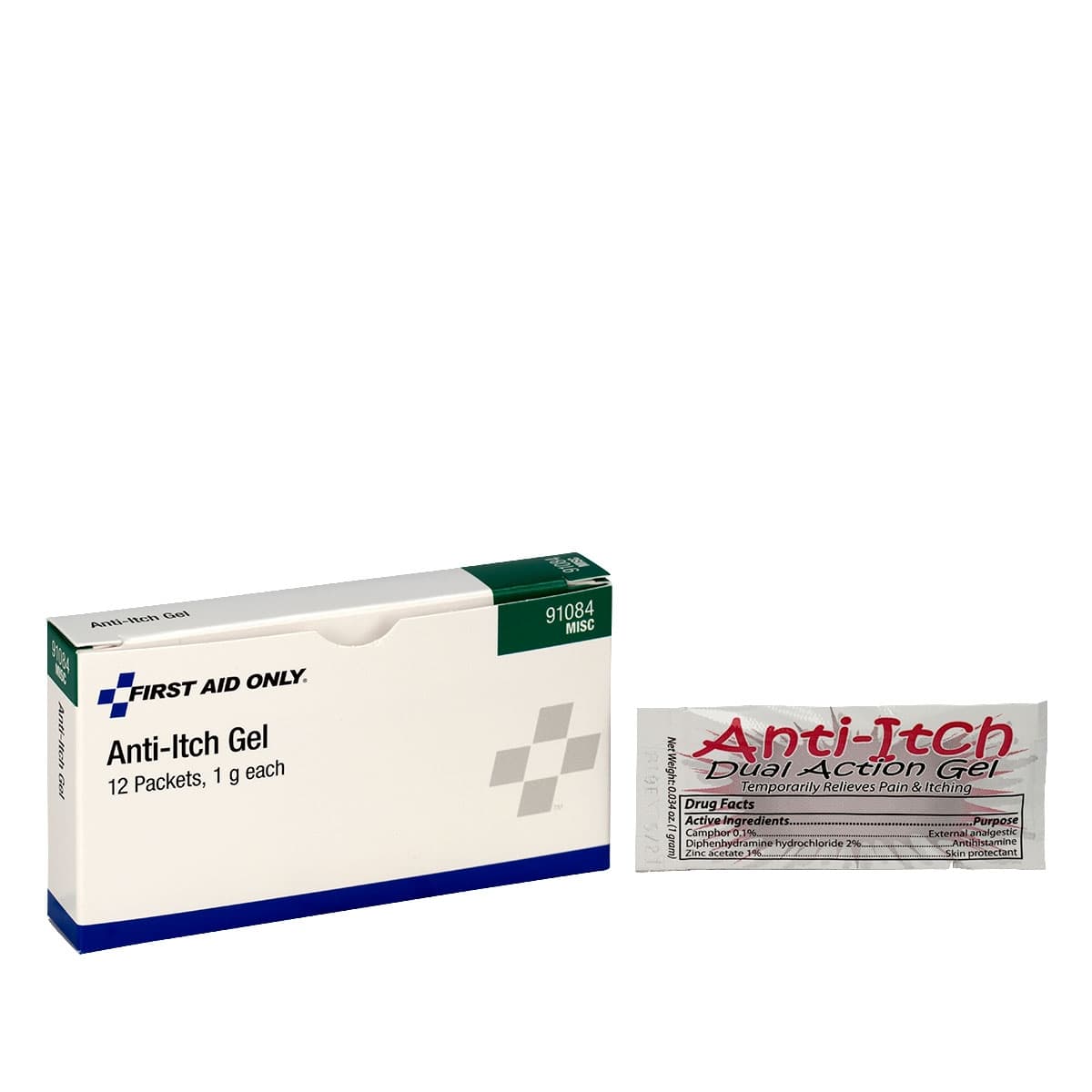 First Aid Only Anti-Itch Packets, 12/box