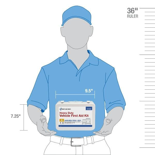 25 Person ANSI 2021 Class A, Heavy Duty Vehicle Metal First Aid Kit_3