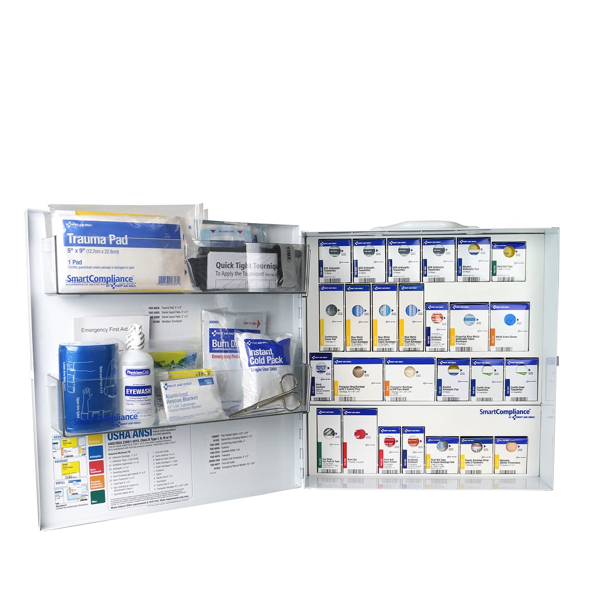 First Aid Only Large Metal SmartCompliance Food Service Cabinet, ANSI 2021 Class B without Meds