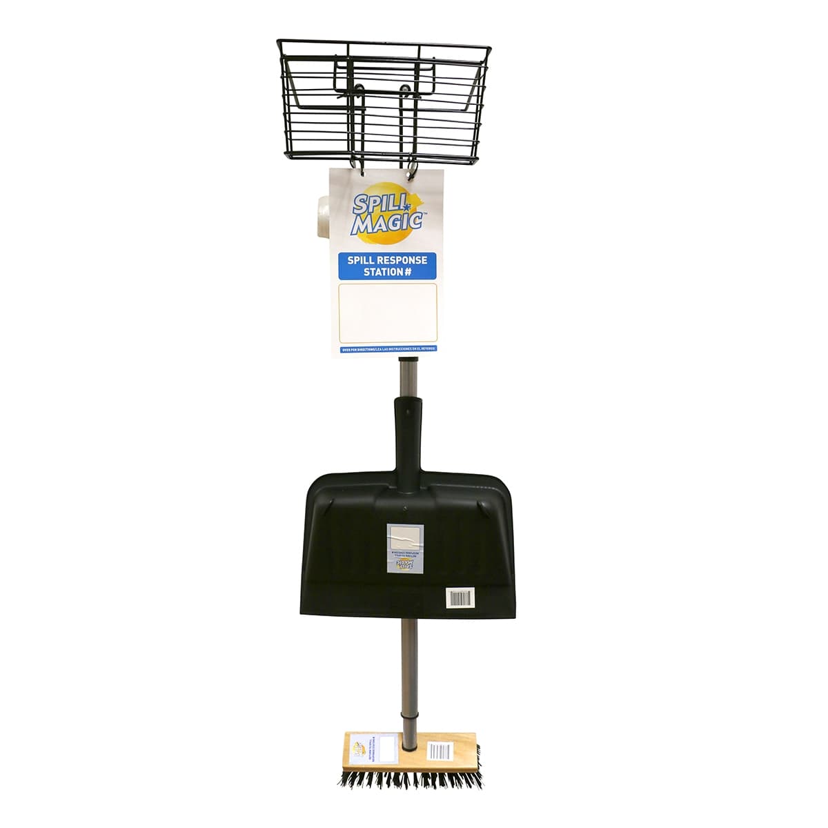 Spill Response Station with pocket pad basket