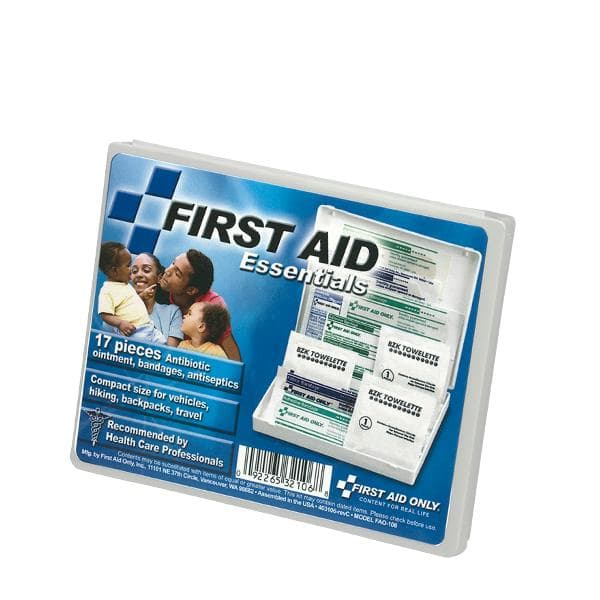 Travel First Aid Kit, 17 Piece, Plastic Case