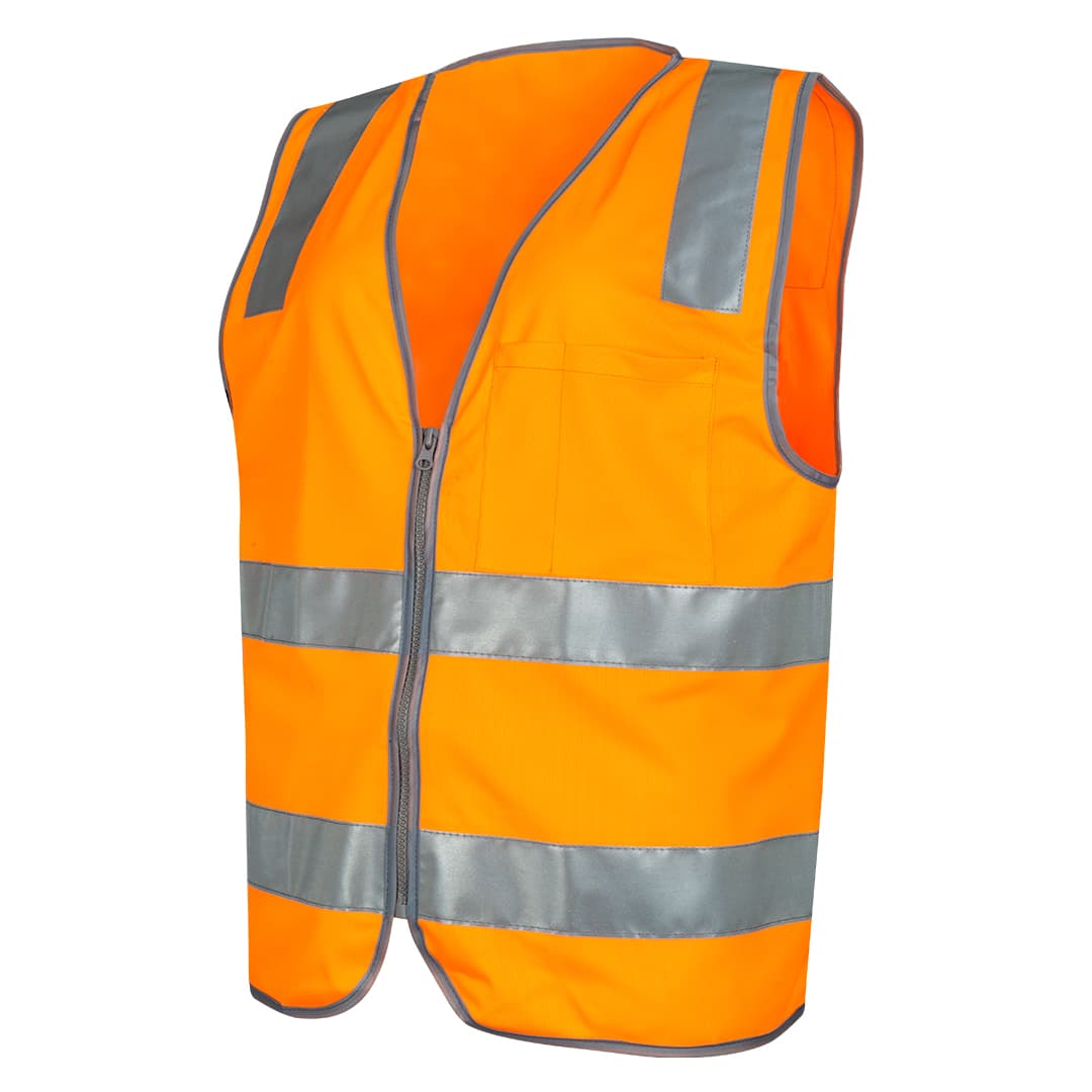 Force360 Vic Rail Special Orange Day & Night Safety Vest (Special Purpose Orange)_1