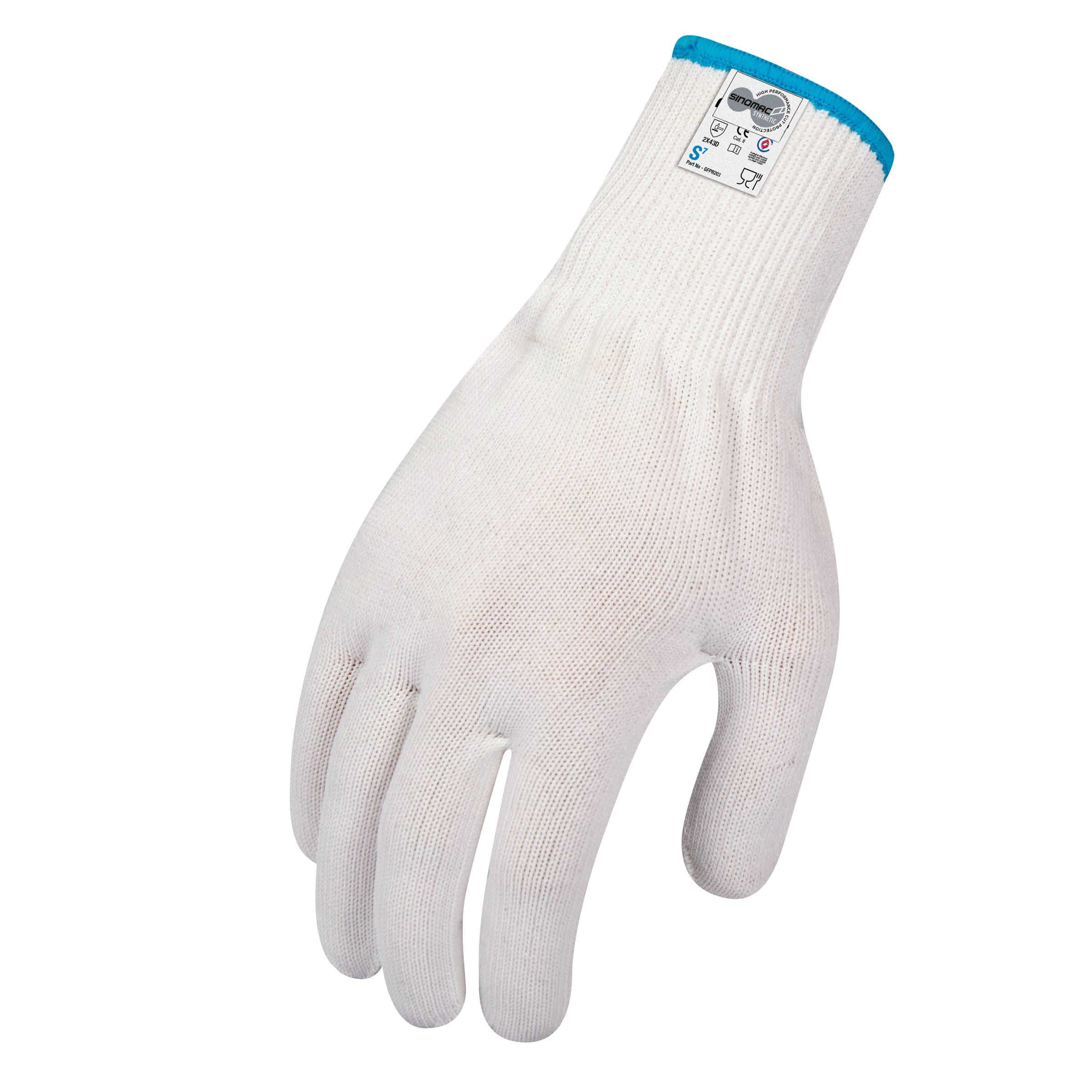 Force360 Cut 5 Food 13 Gauge Glove (White)_1