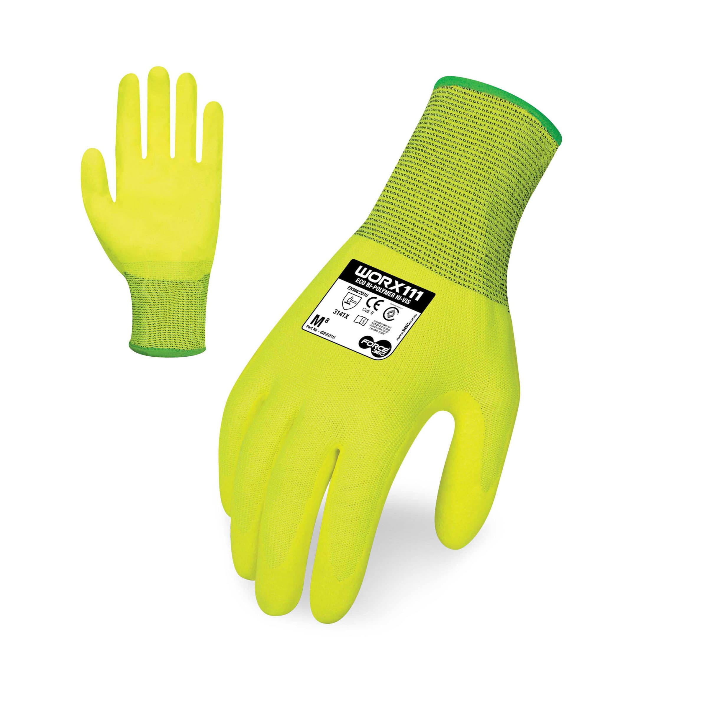 Force360 Bi-Polymer Glove (Hi-Vis Yellow)