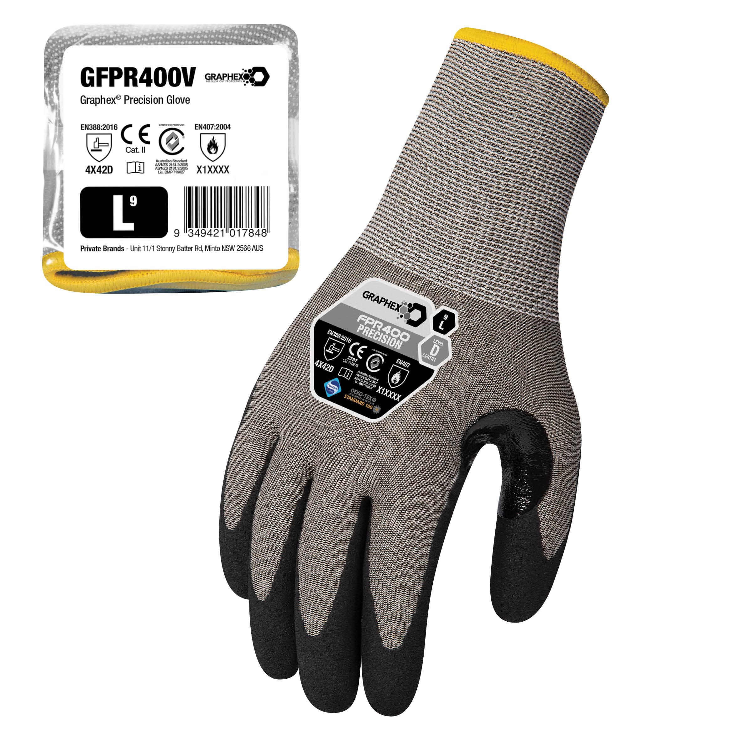 Graphex Precision Cut Glove Cut Level D (Vend Pack)