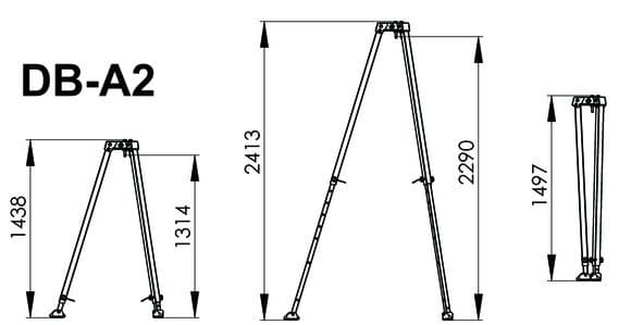 IKAR Confined Space Entry Rescue Tripod 2.42m DB-A2