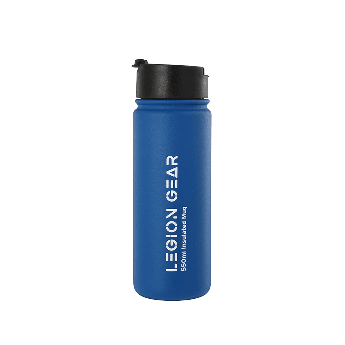 Legion Gear Stainless Steel Double Wall Vacuum Sealed Water/Coffee Bottle - 550Ml Blue