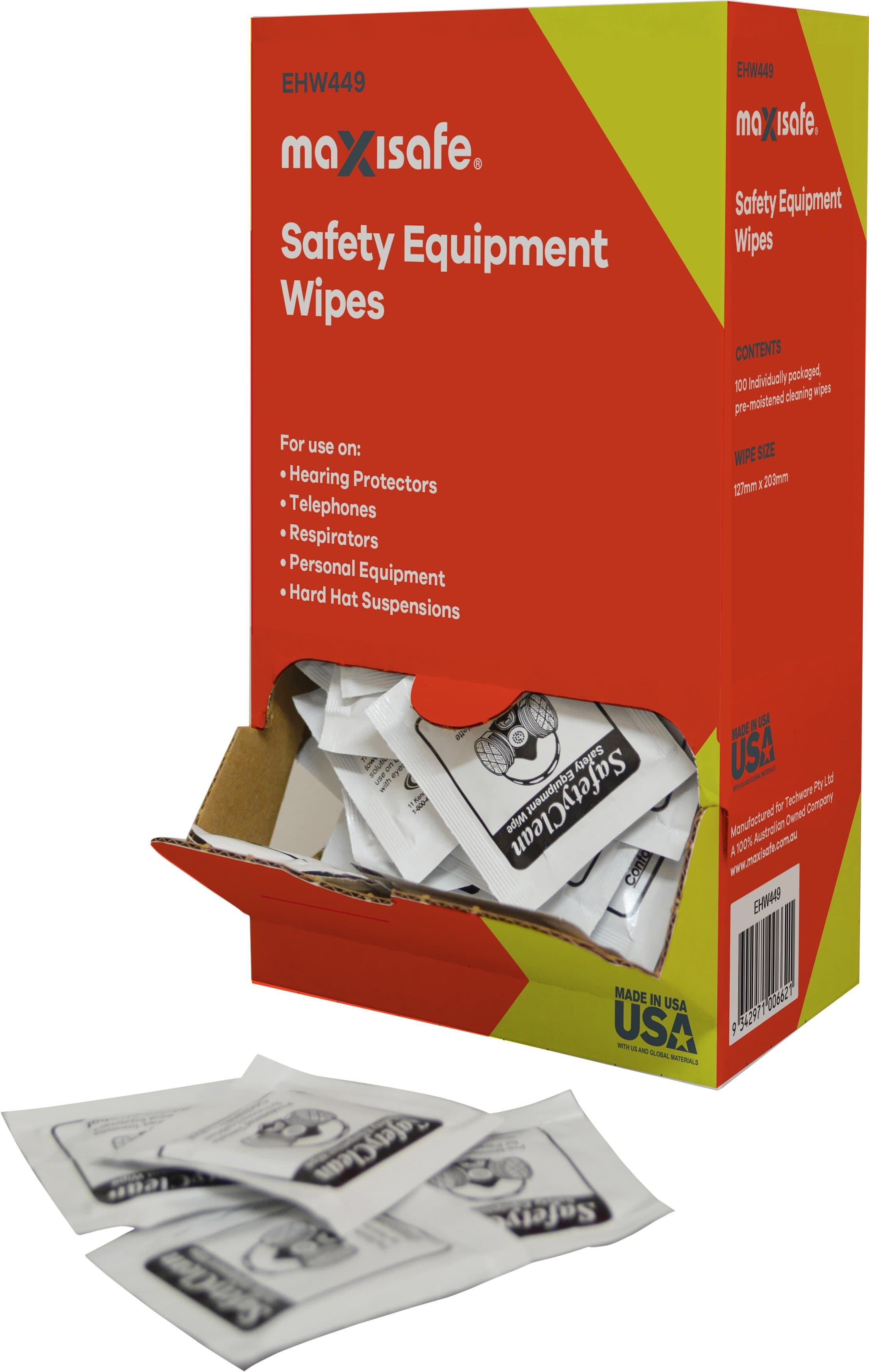 Maxisafe Hygiene Wipes, 100 Wipes Per Container