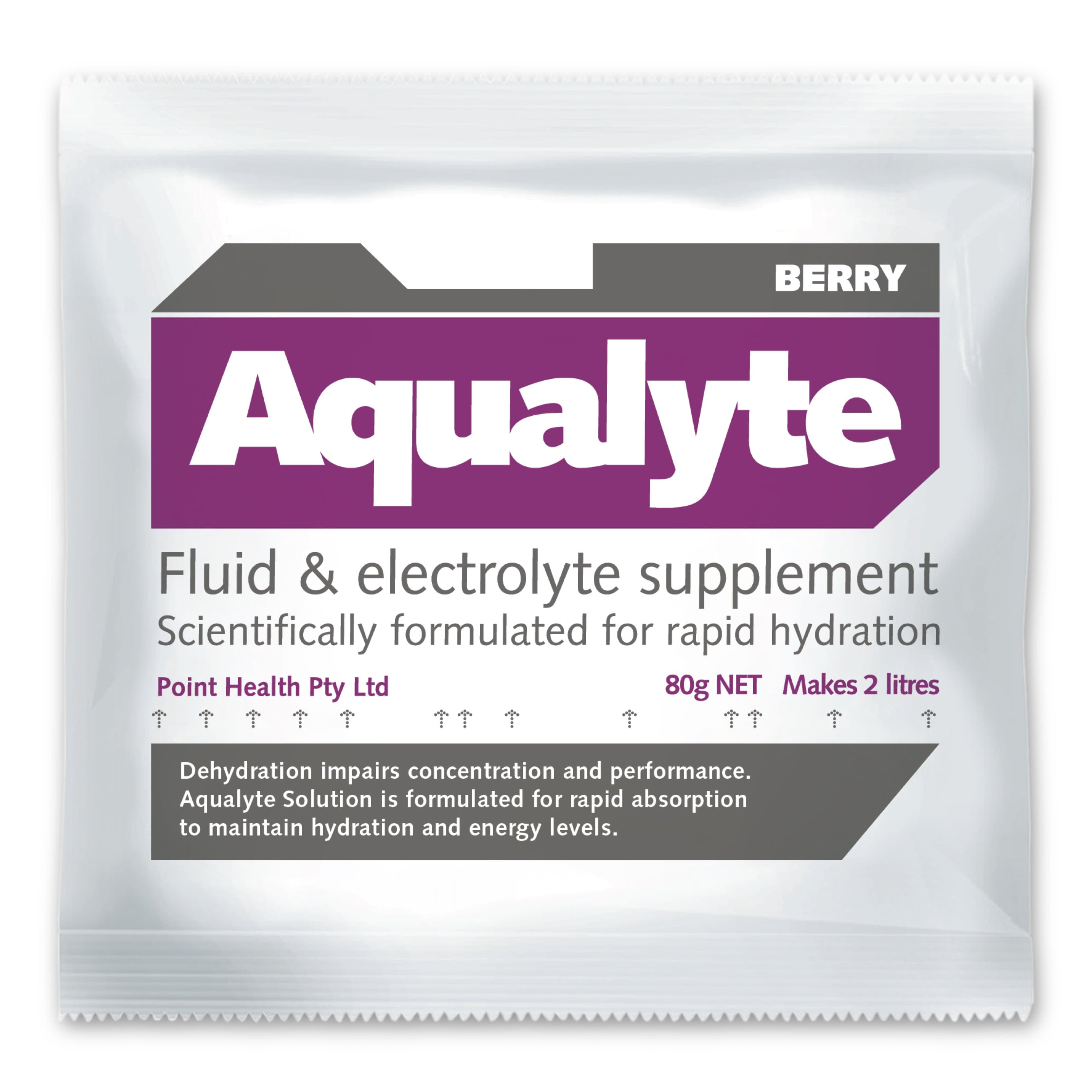 Maxisafe Aqualyte Electrolyte Powder Berry Flavoured Sachets 80G