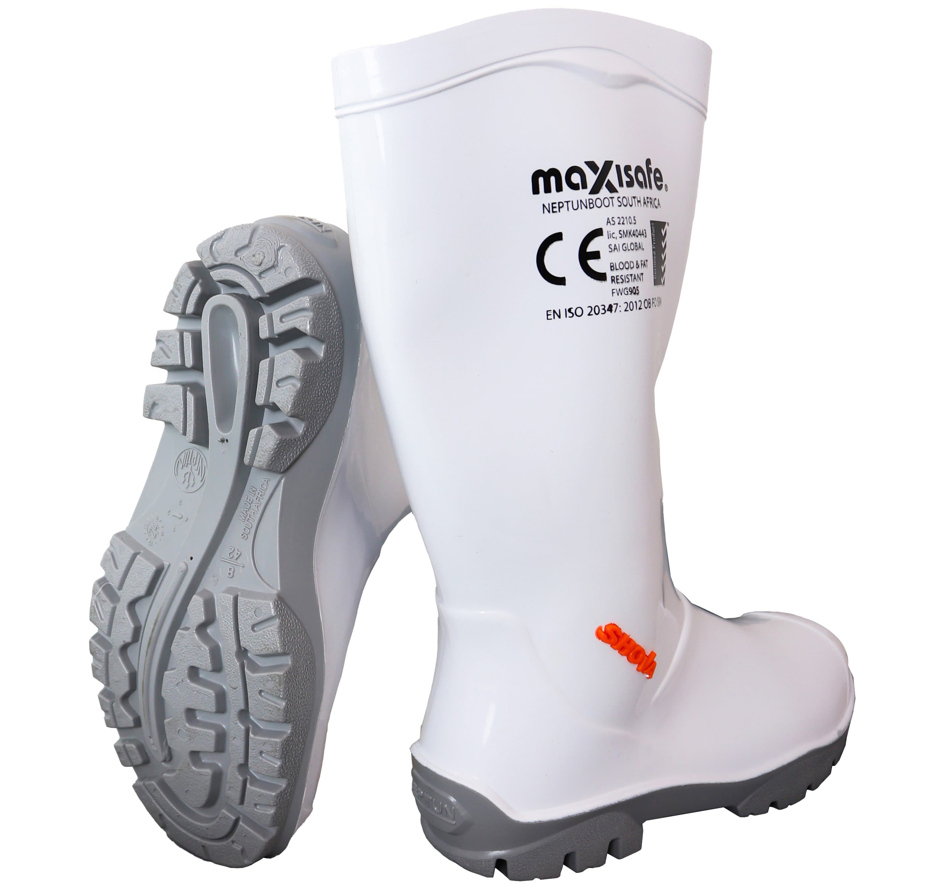 Maxisafe 'Shova' Non-Safety Gumboot (White)