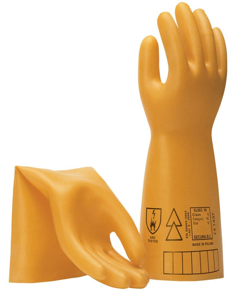 Maxisafe Electrical Insulating Glove, 7,500V, 10Kv Class 1