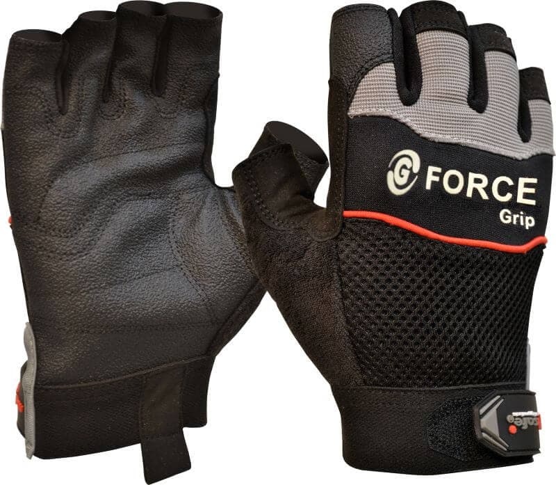 Maxisafe G-Force 'Grip' Fingerless Mechanics Gloves