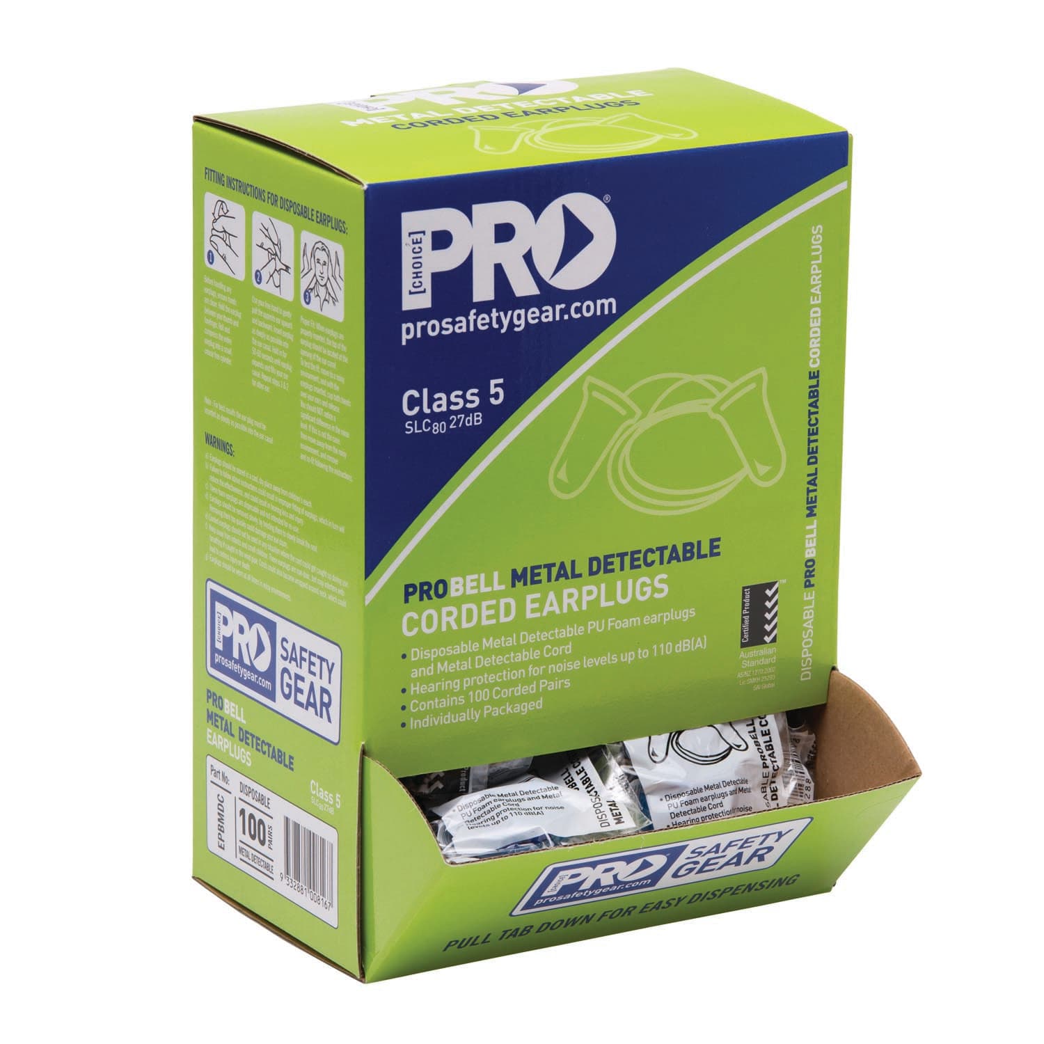 Pro Choice Probell Metal Detectable Earplugs Corded_2