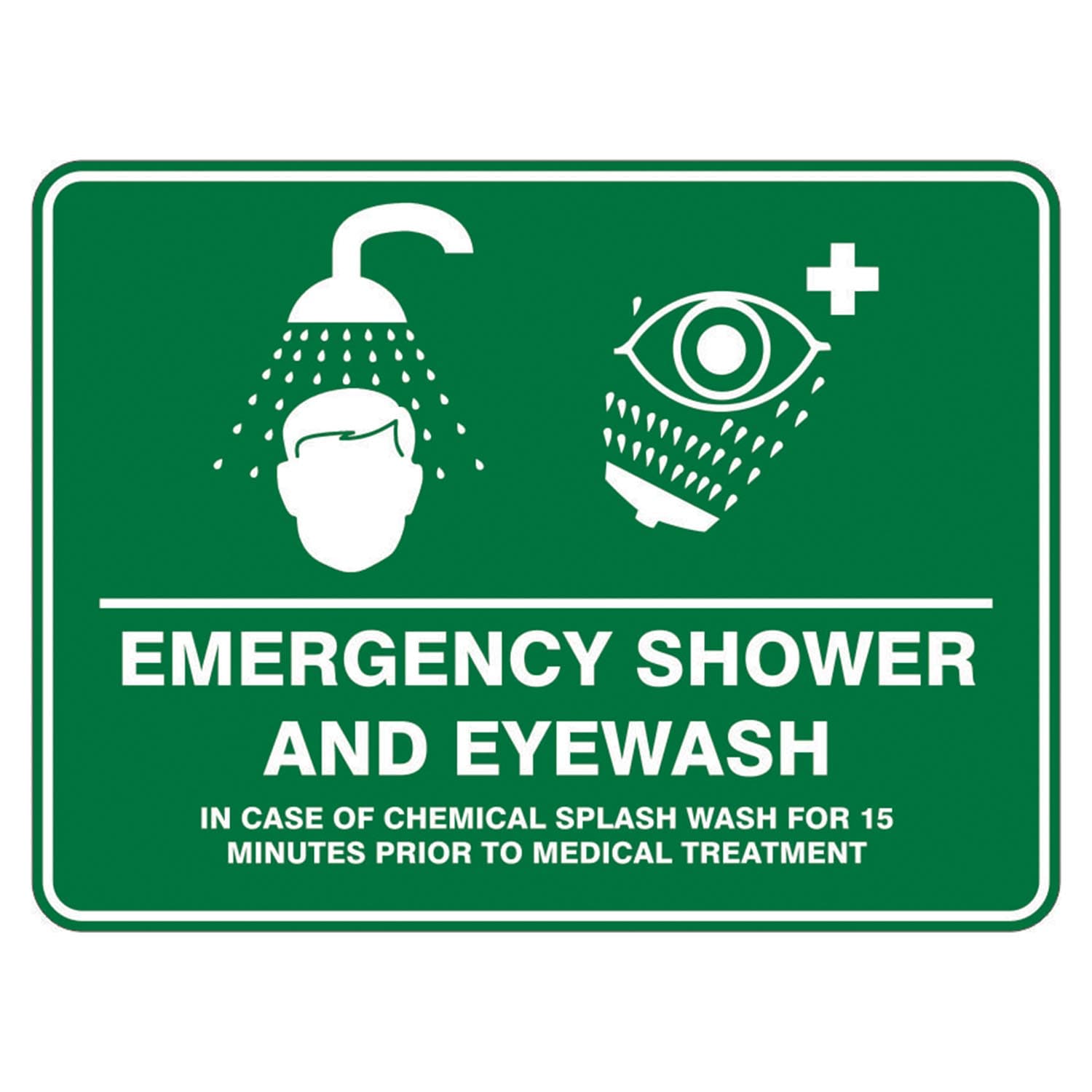 Pratt Safety Systems Emergency Shower & Eyewash Sign_1