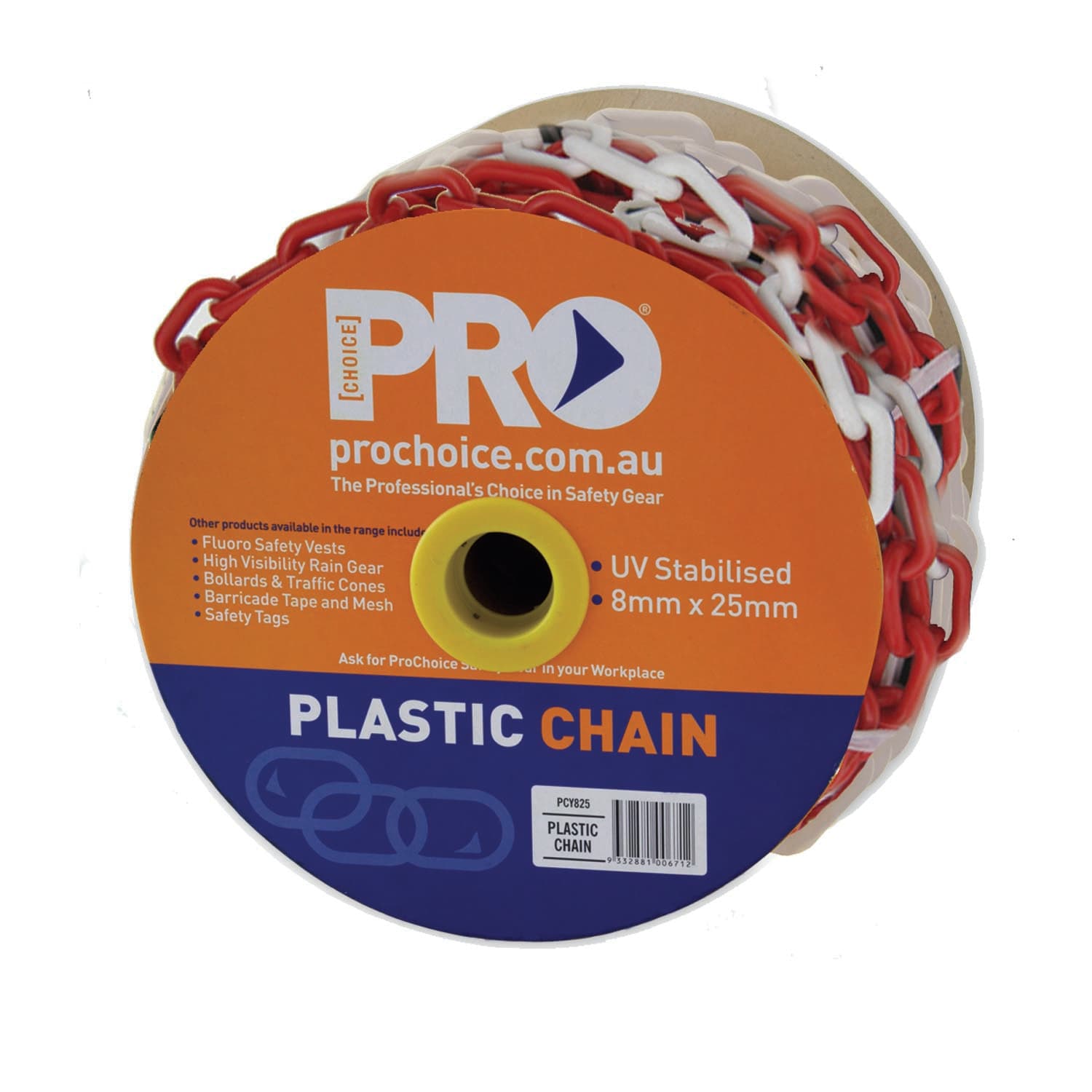 Pro Choice 8Mm Red/White Chain