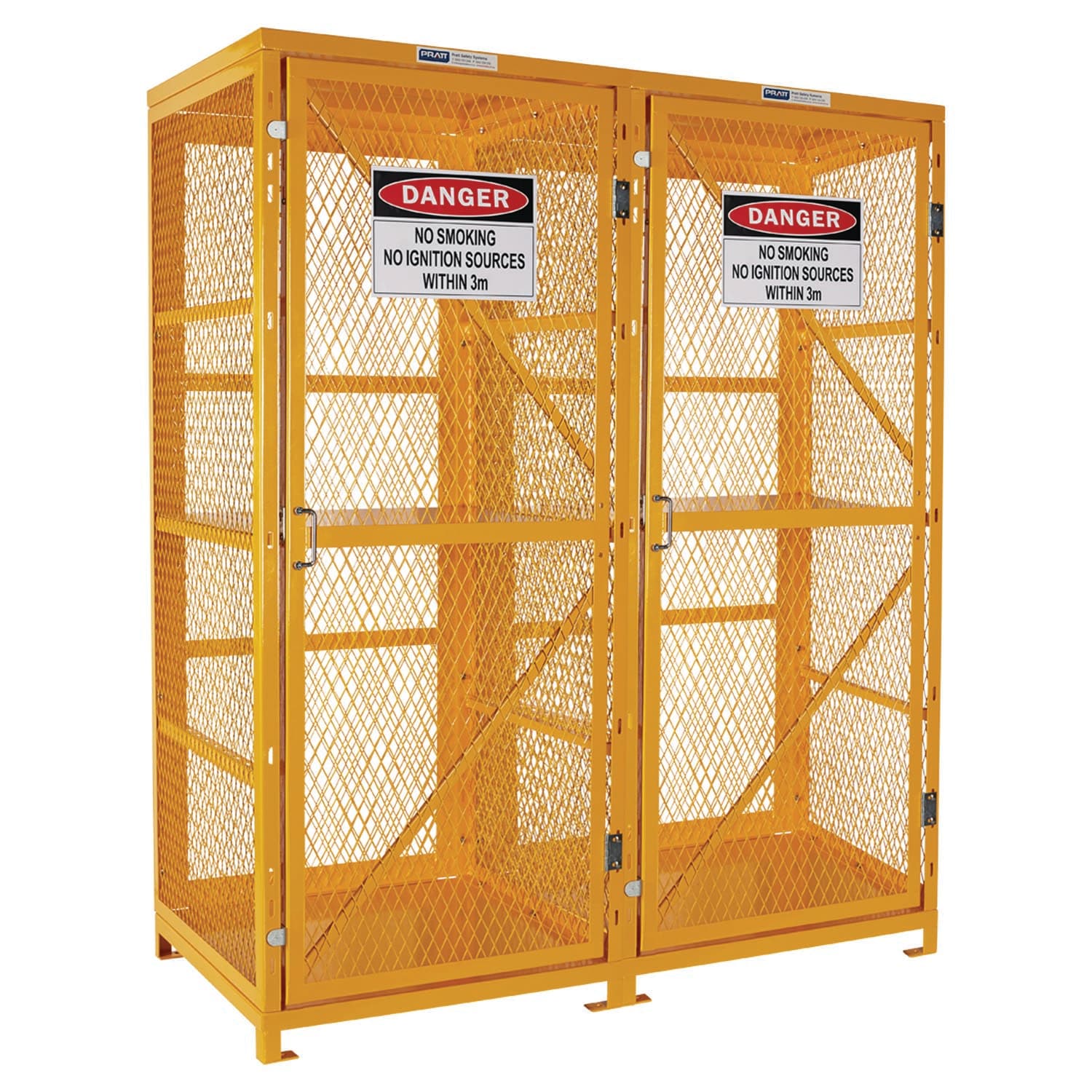 Pratt Forklift Storage Cage. 2 Storage Levels Up To 16 Forklift Cylinders. (Comes Flat Packed - Assembly Required)