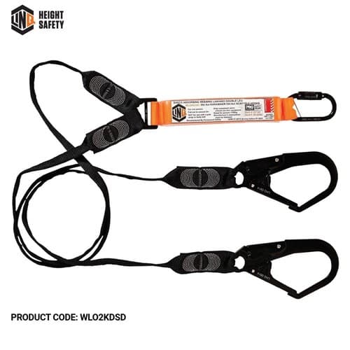 LINQ Elite Double Leg Shock Absorbing Webbing Lanyard_1