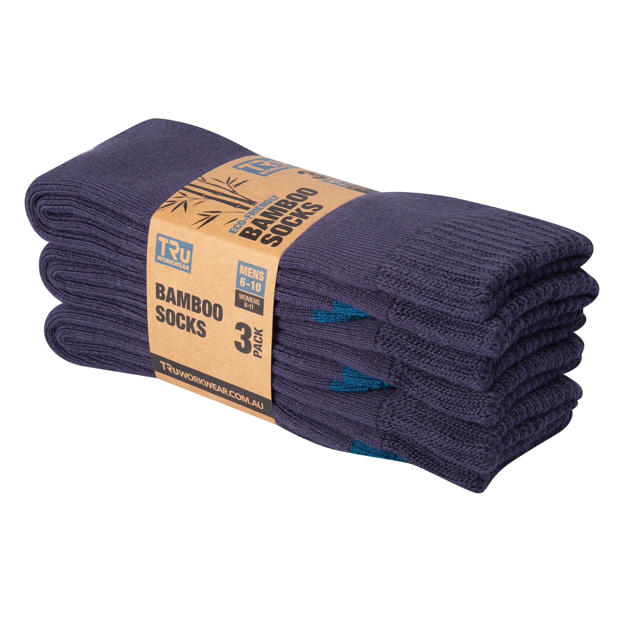 TRu Workwear Tru Bamboo Socks, 92% Bamboo, 8% Elastane - 3 Pack_1