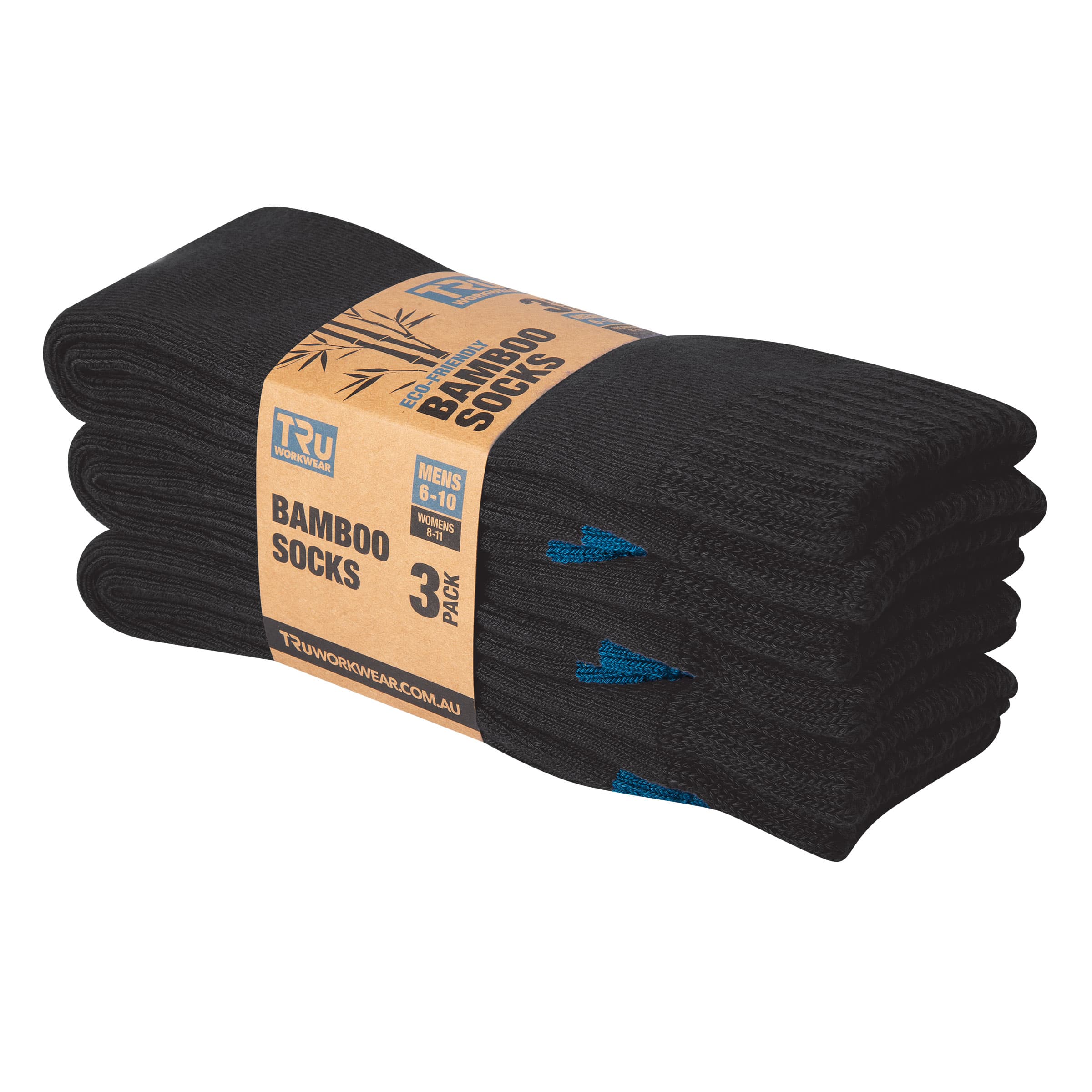 TRu Workwear Tru Bamboo Socks, 92% Bamboo, 8% Elastane - 3 Pack_2