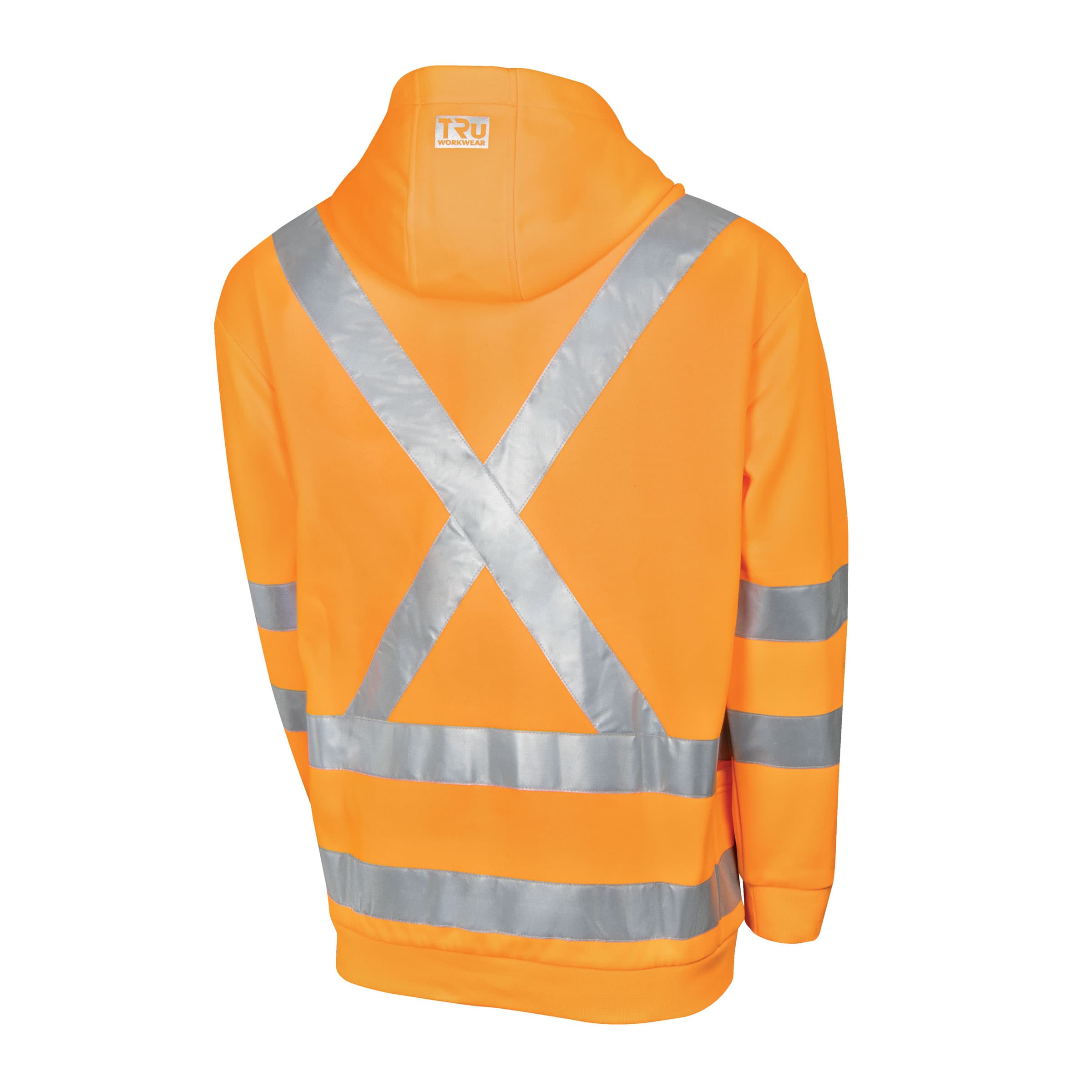 TRu Workwear Hoodie Polyester Fleece Water Repellent With Tru Reflective Tape X Back_2