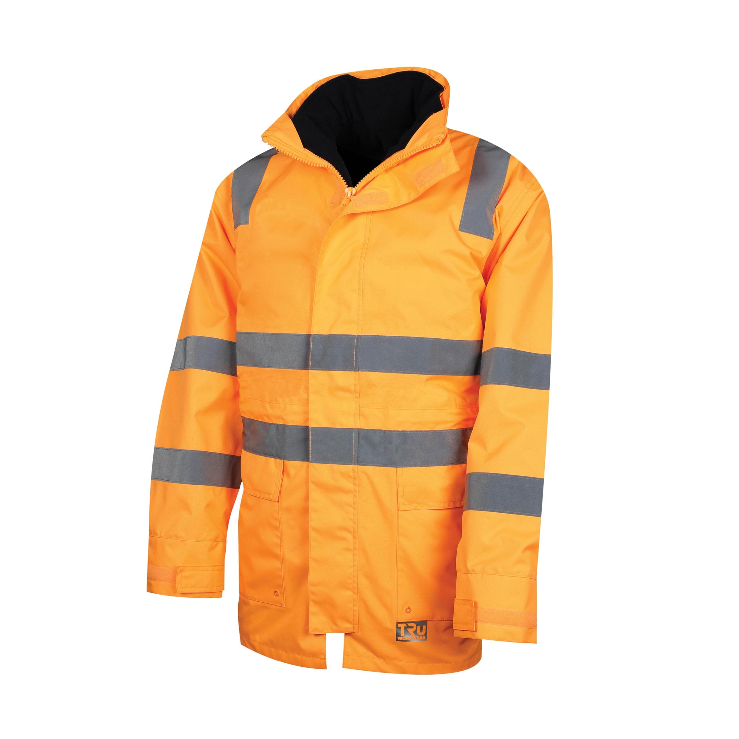 TRu Workwear Jacket 4 In 1 With Vest Poly Oxford With Reflective Tape To T4 Pattern (Vic Rail)_2