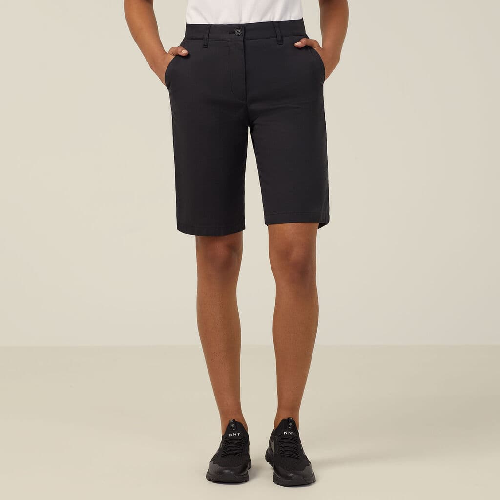 NNT Stretch Cotton Chino Shorts CAT3XK (Black)