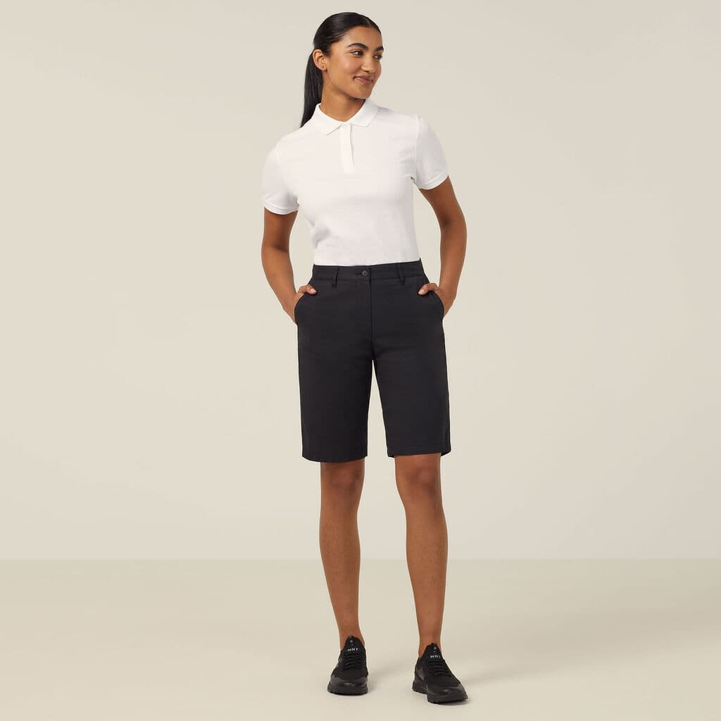 NNT Stretch Cotton Chino Shorts CAT3XK (Black)_3