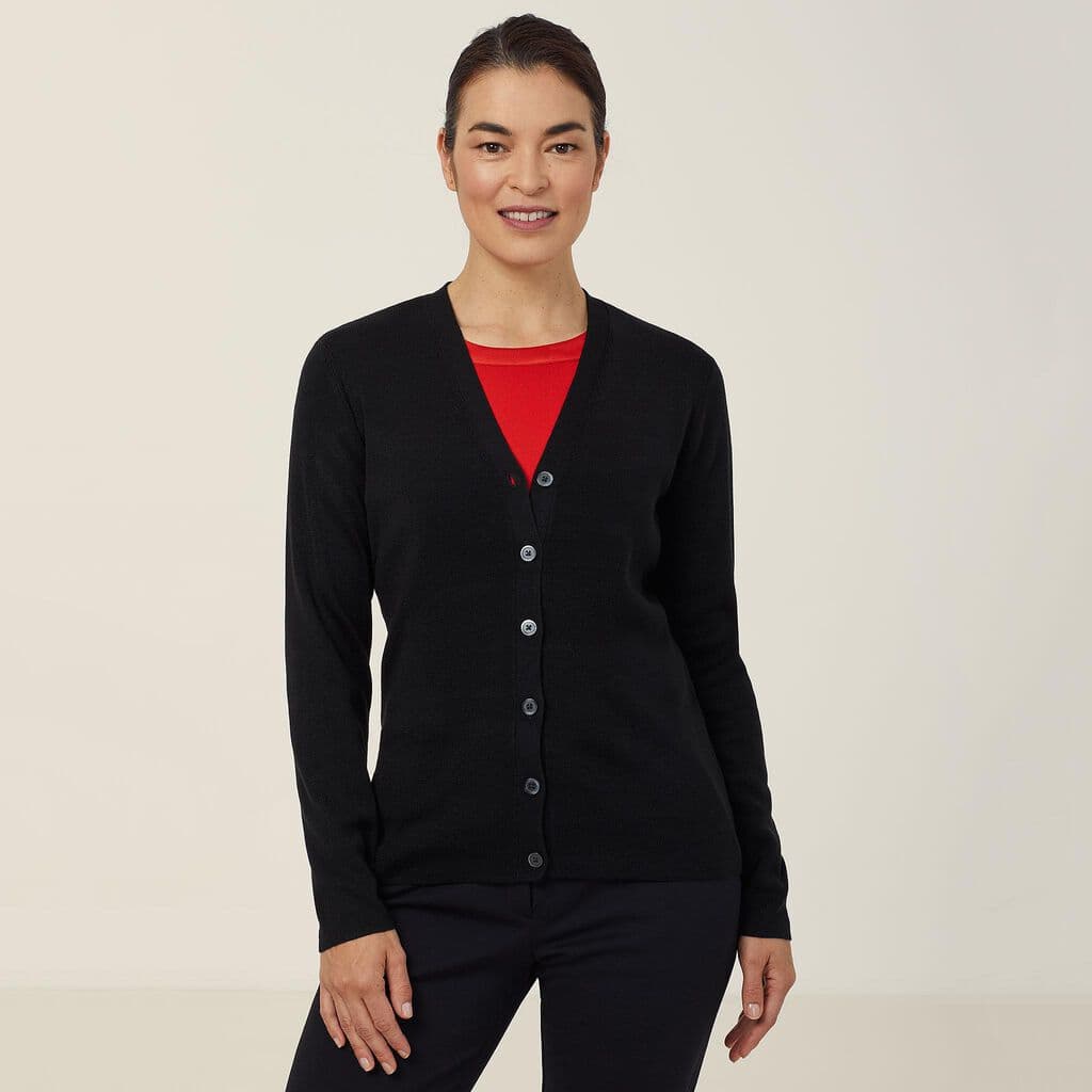 NNT Button Front Cardigan CAT5BR (Black)