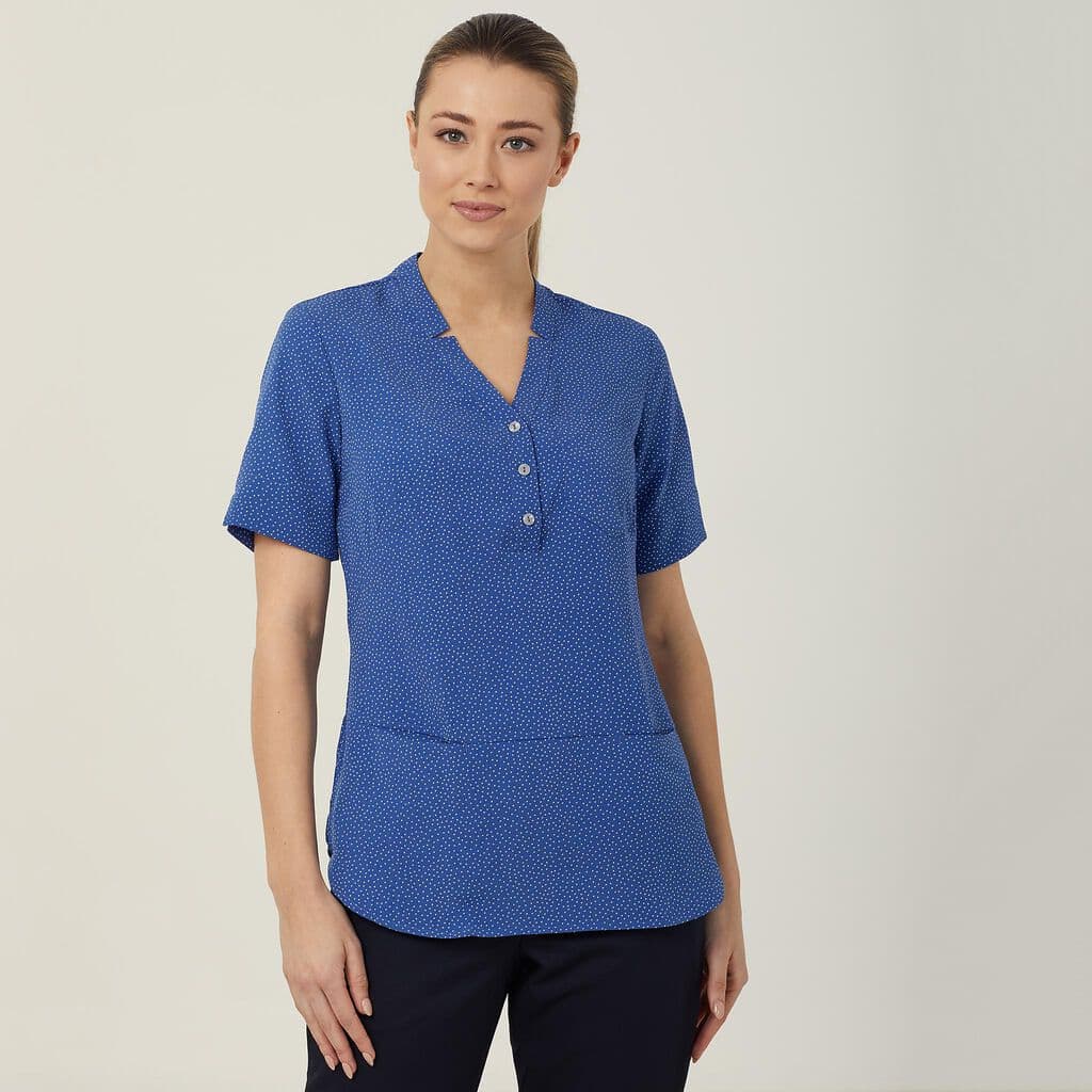 NNT Short Sleeve Tunic CAT9XP (Mid Blue)