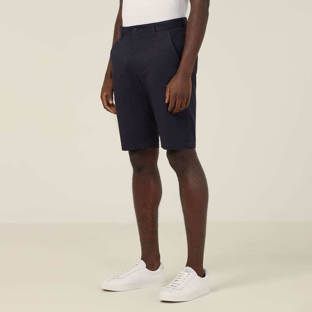 NNT Stretch Cotton Chino Shorts CATCNN (Navy)_1