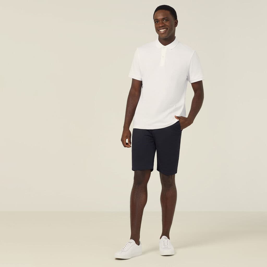 NNT Stretch Cotton Chino Shorts CATCNN (Navy)_3