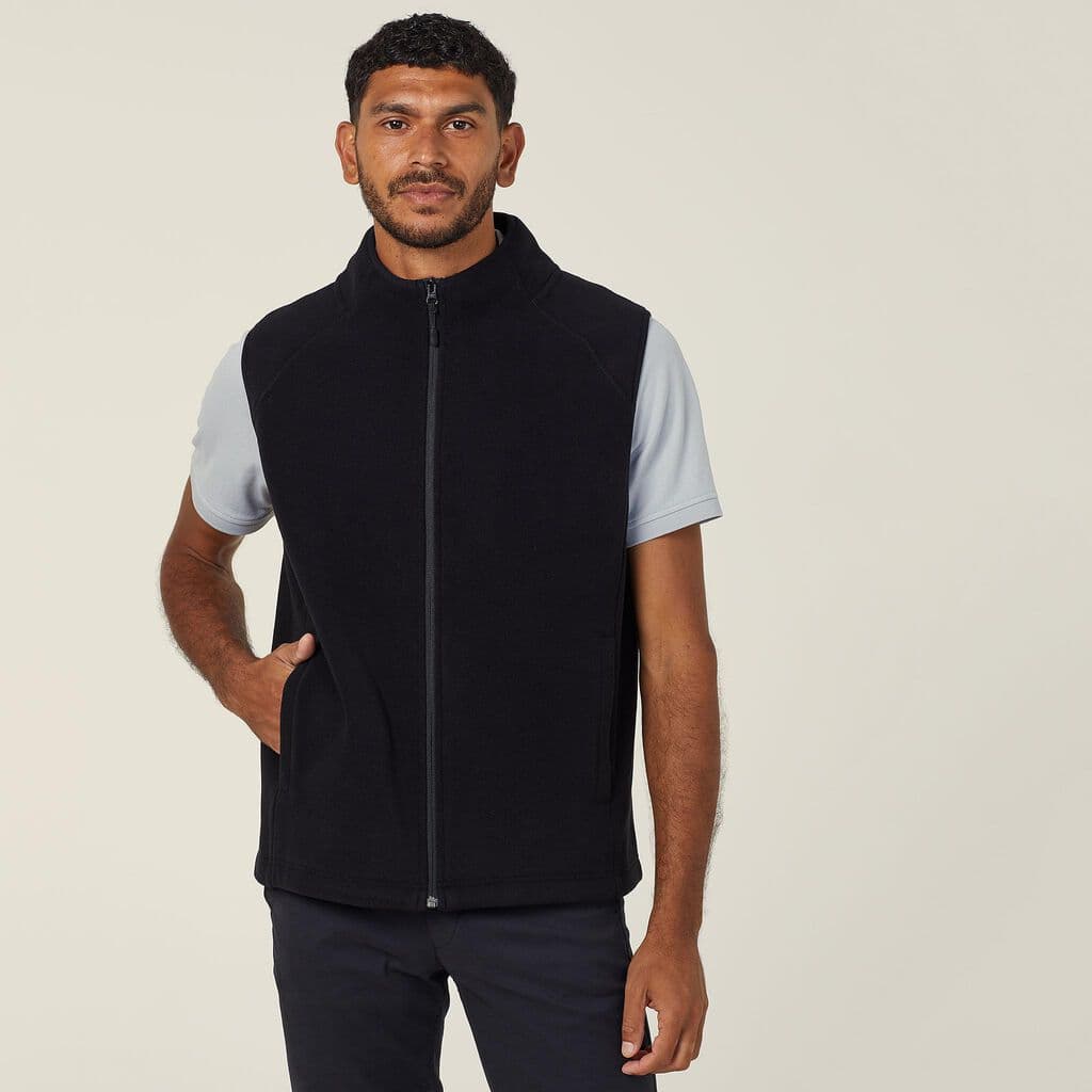 NNT Polar Fleece Zip Vest CATF2L (Black)