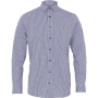 NNT Mens Avignon Gingham Check Long Sleeve Slim Fit Shirt CATJDF (Navy White Check)_4