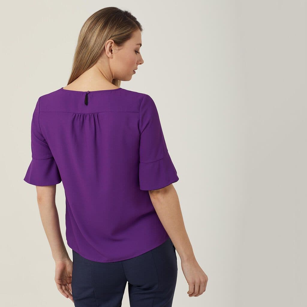 NNT Fluted Sleeve Top CATU5T (Purple)_2