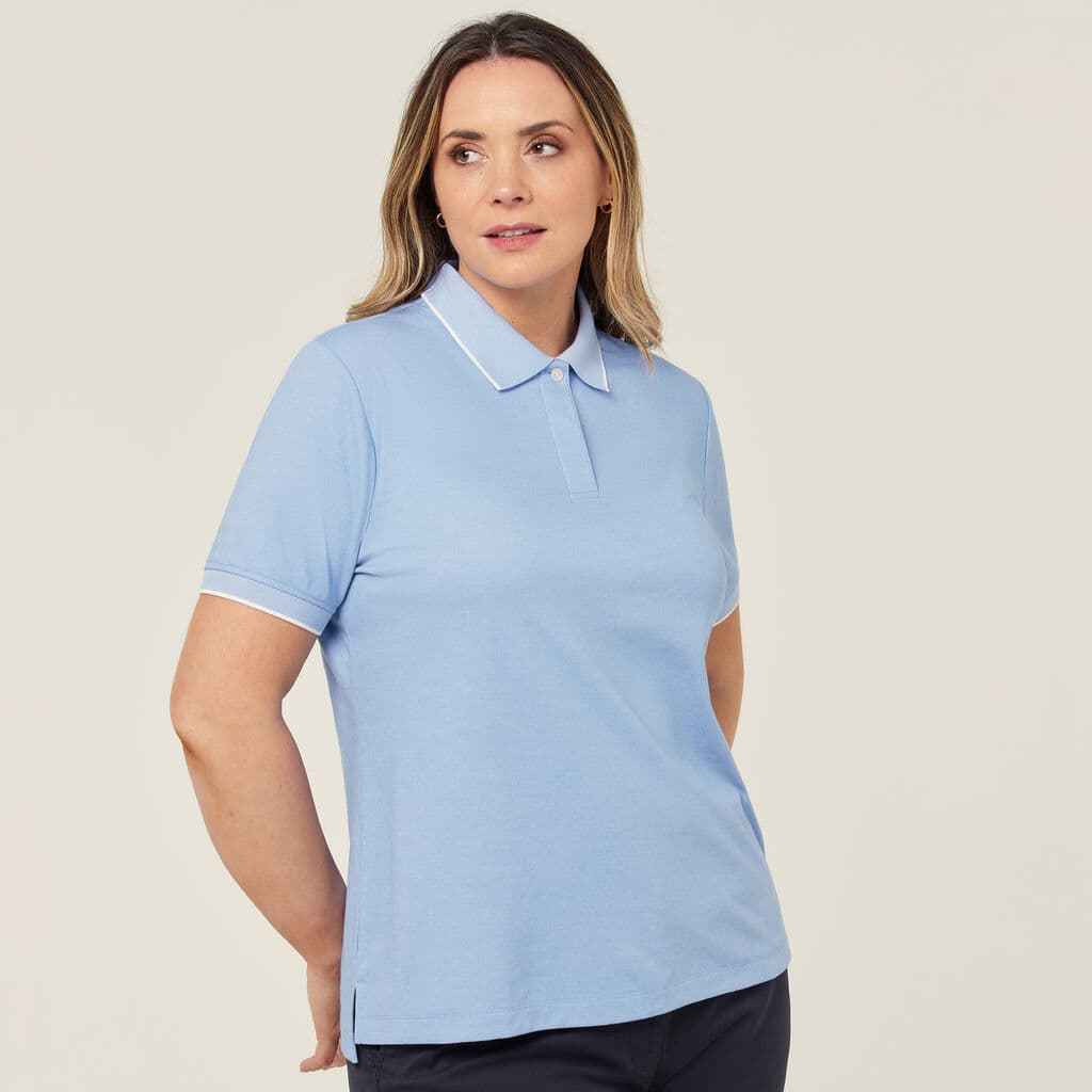 NNT Textured Short Sleeve Polo CATUF9 (Light Blue)_1