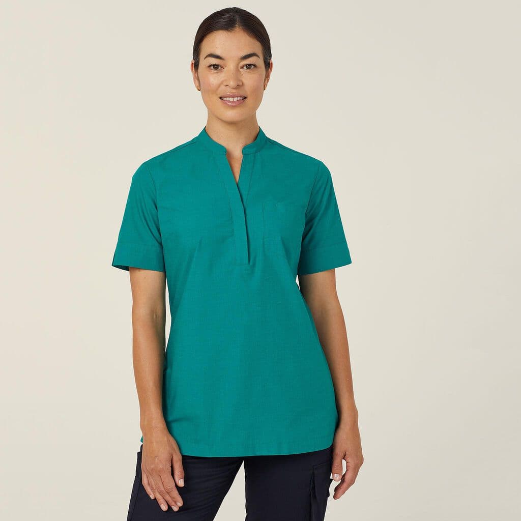 NNT Textured Short Sleeve Tunic CATUGA (Emerald)