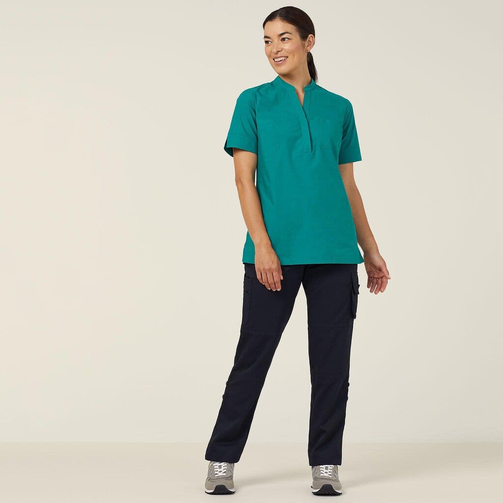 NNT Textured Short Sleeve Tunic CATUGA (Emerald)_3