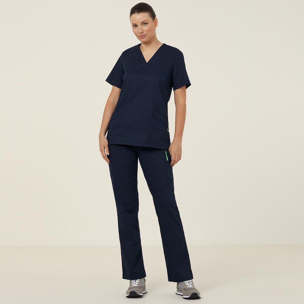 NNT Florence Scrub Top CATULM (Midnight)_3