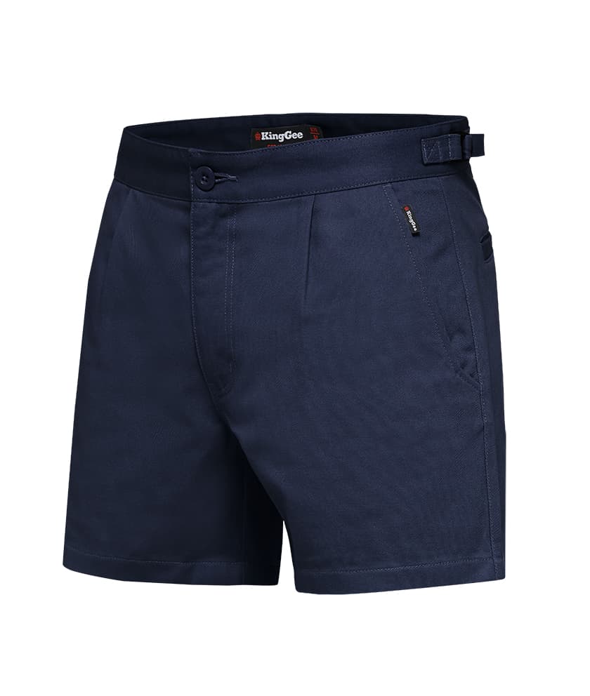 KingGee Mens Drill Utility Shorts (Navy)