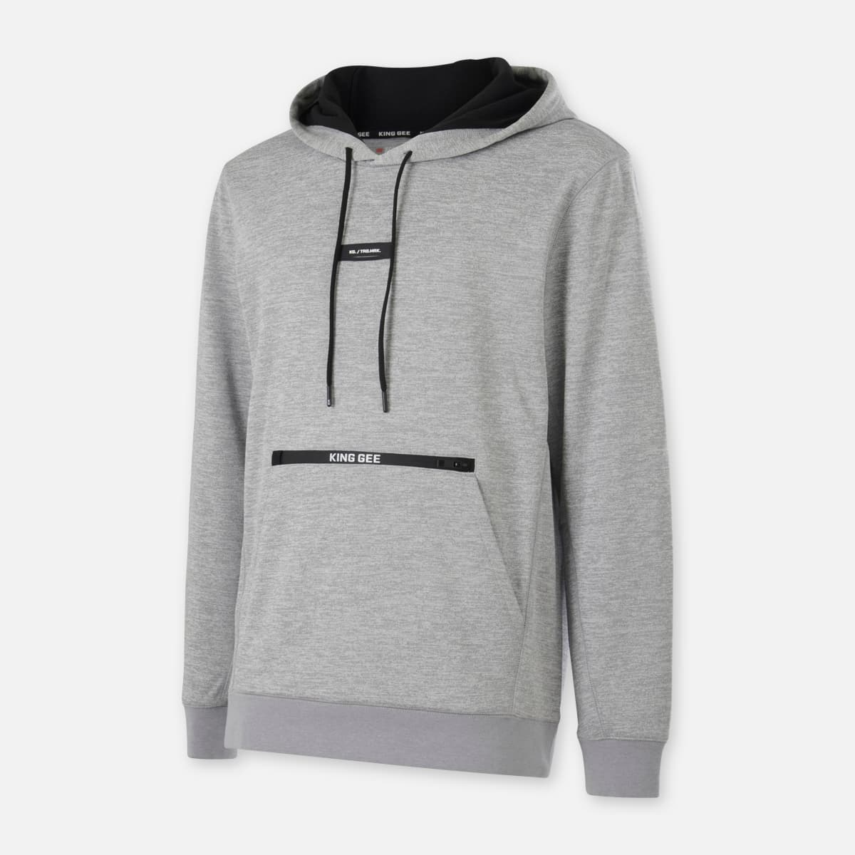 KingGee Trademark Tech Hoodie (Grey Marle)_1