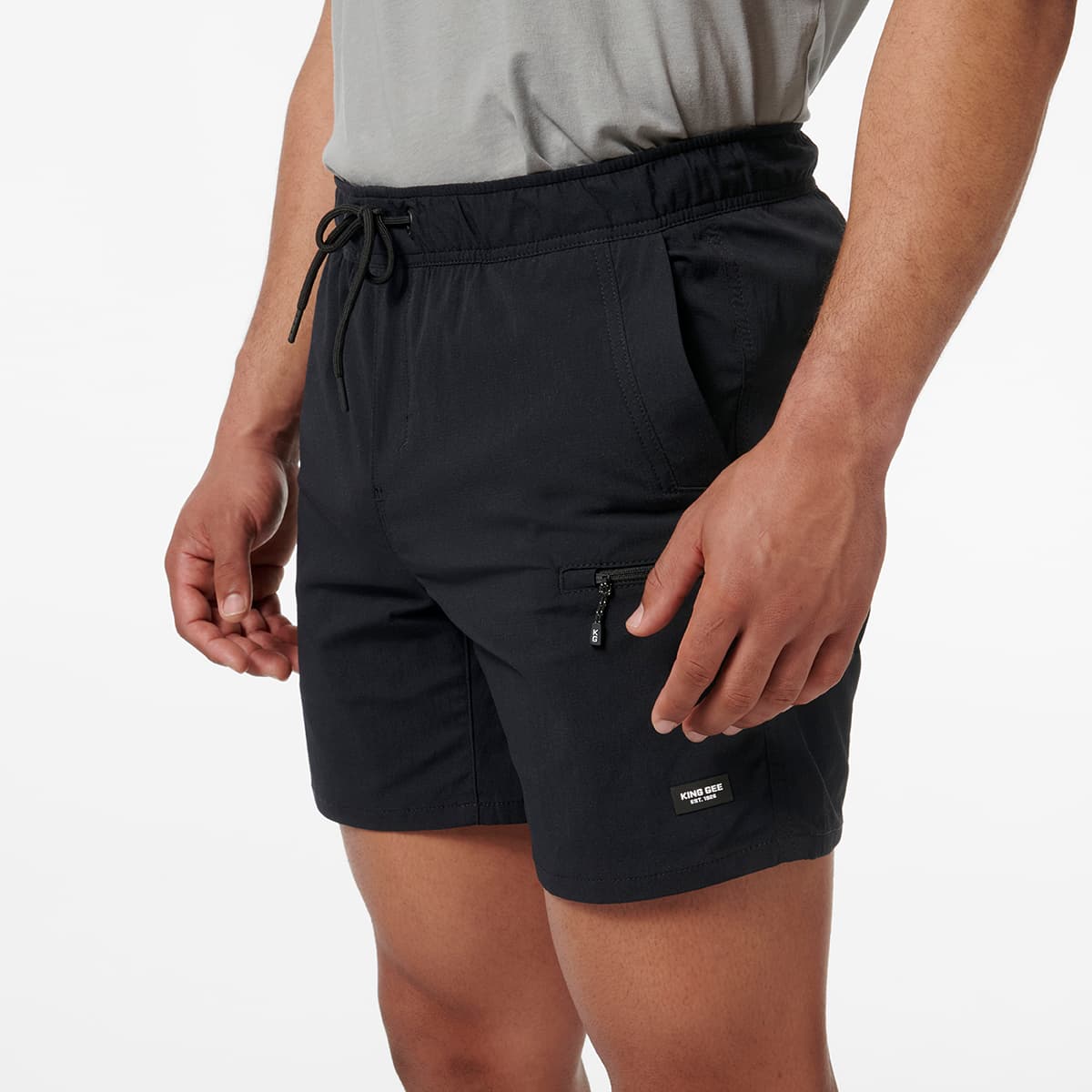 KingGee Trademark Elastic Short (Black)_5