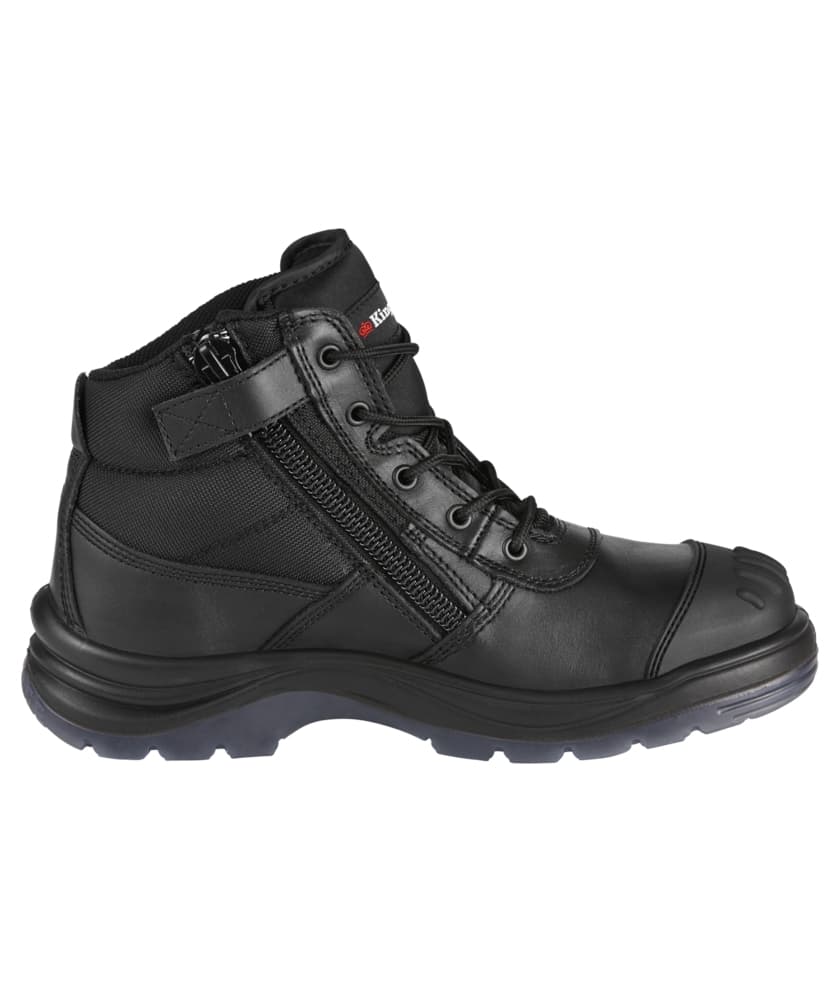 KingGee Mens Tradie Side Zip Boot (Black)_2