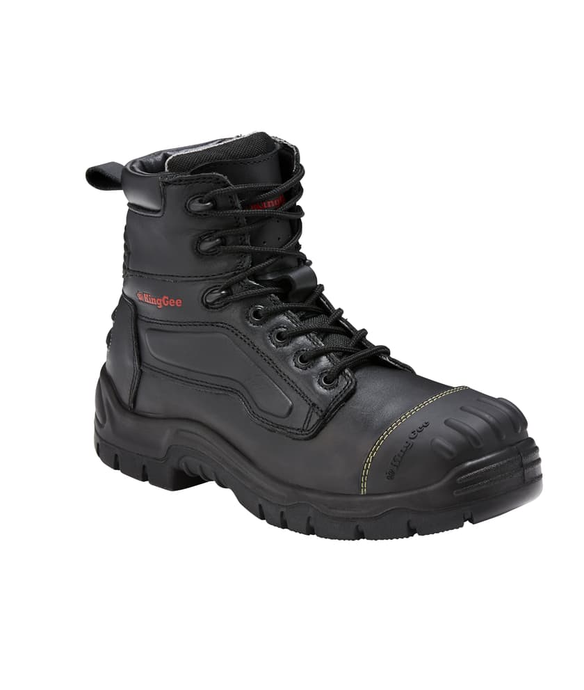 KingGee Mens Phoenix 6Z Side Zip Boot (Black)