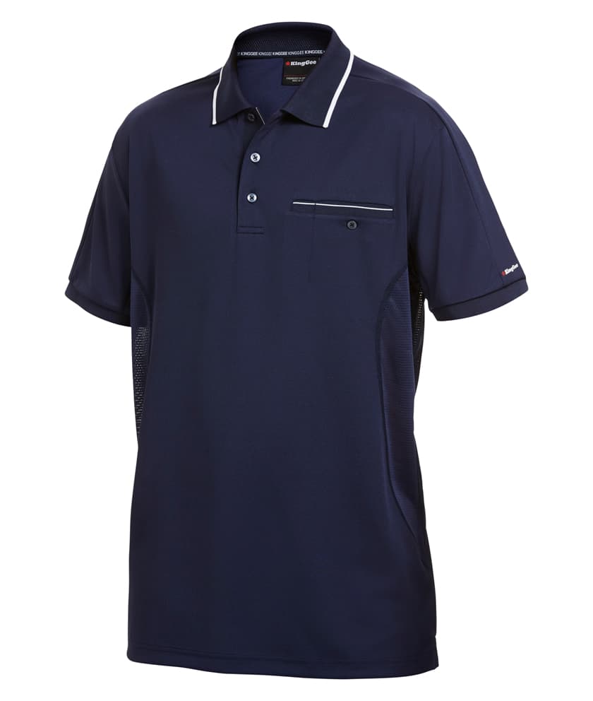 KingGee Workcool Polo Short Sleeve (Navy)