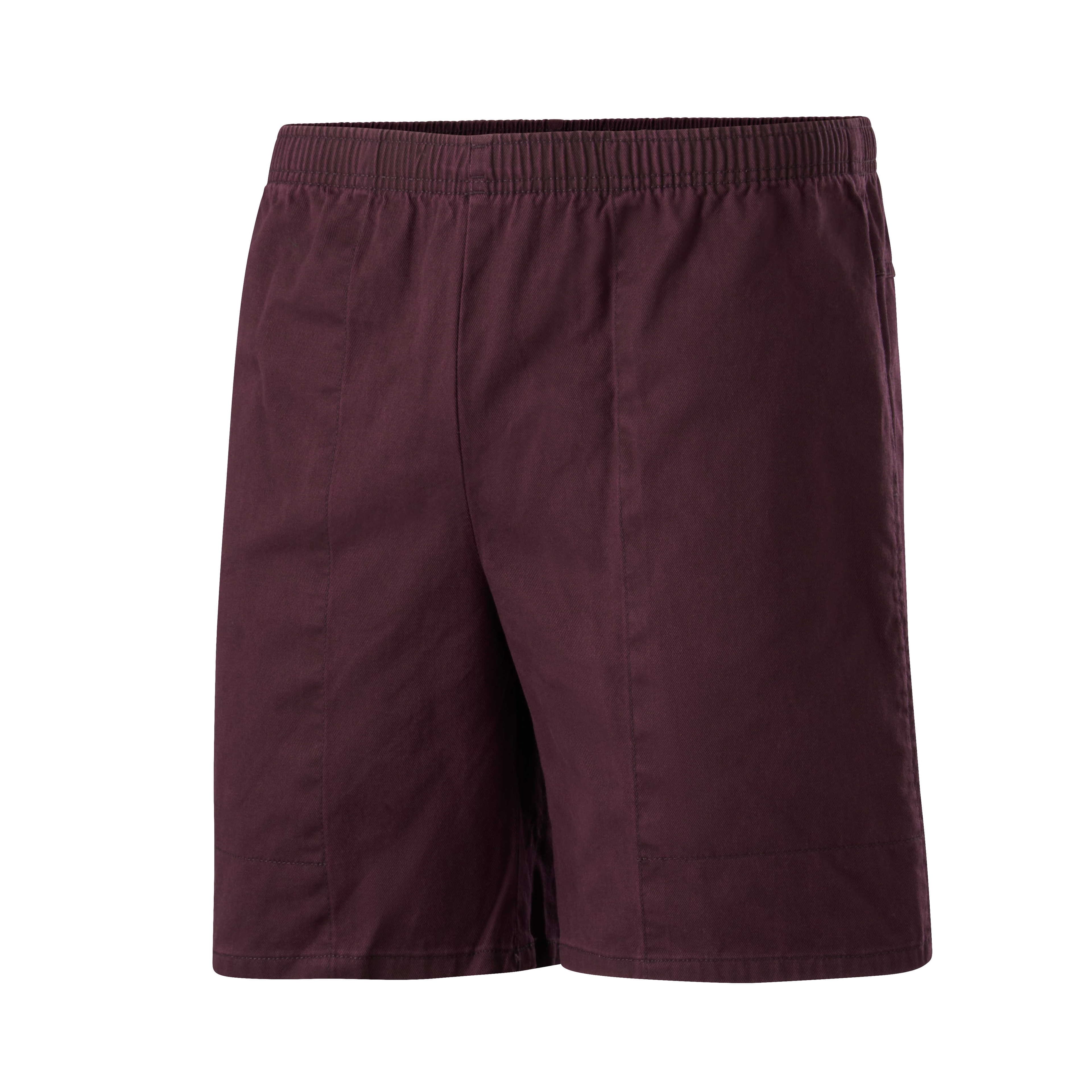 KingGee Ruggers Pigment Dye Elastic Waist Short SE420H (Plum)