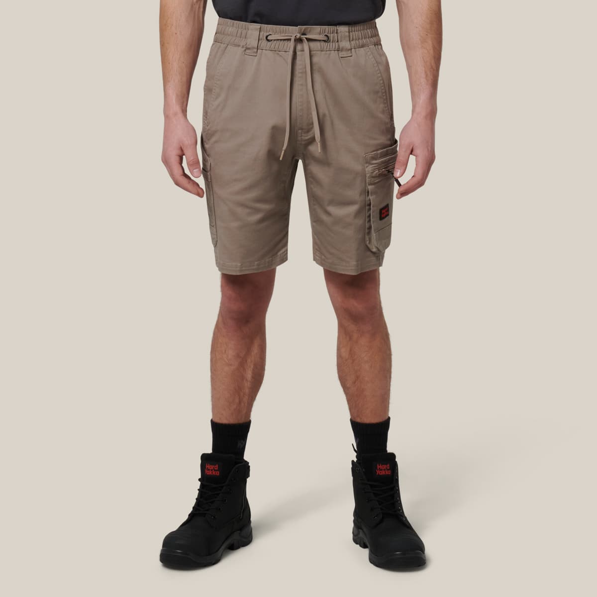 Hard Yakka Mens Toughmaxx Mid Shorts (Desert)