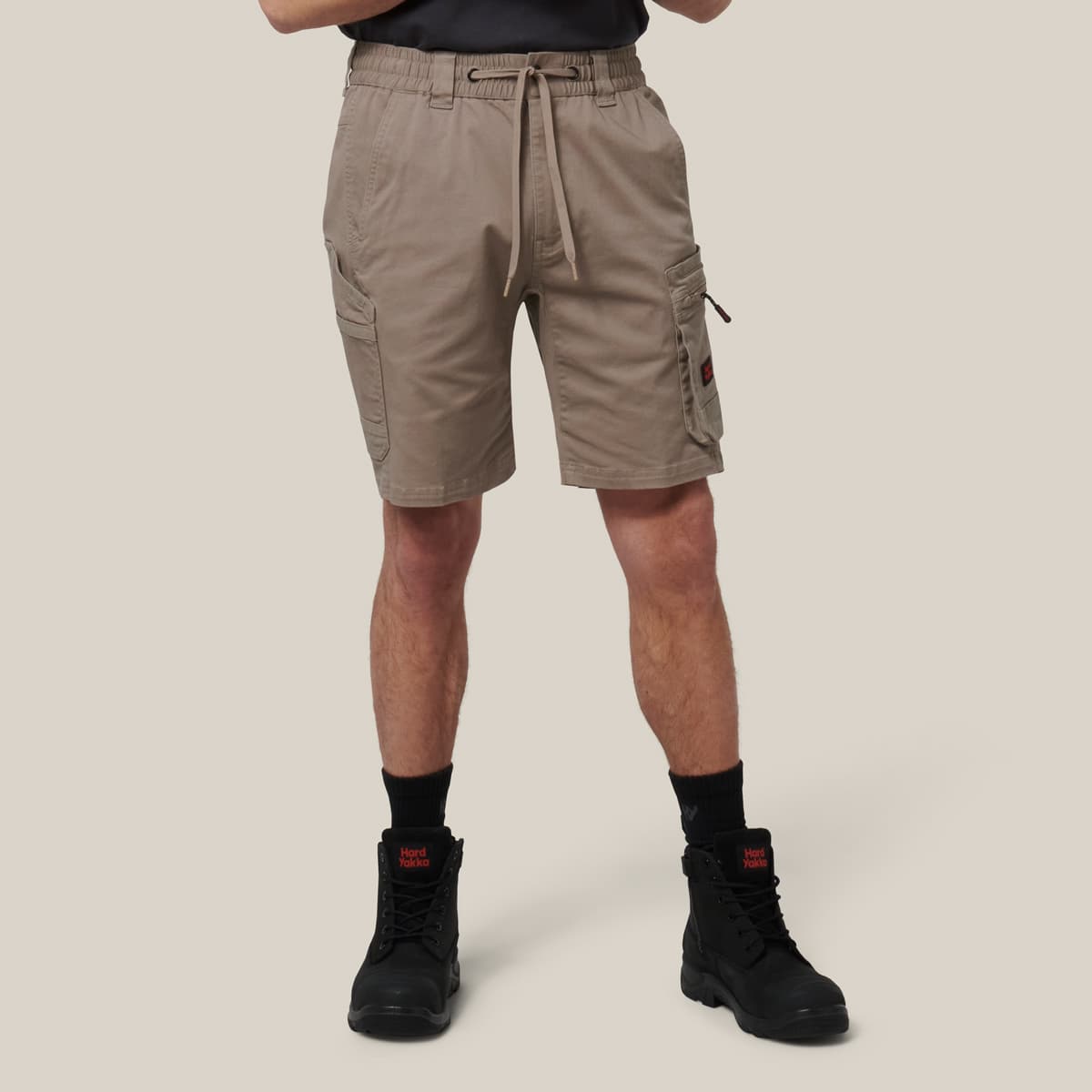 Hard Yakka Mens Toughmaxx Mid Shorts (Desert)_2