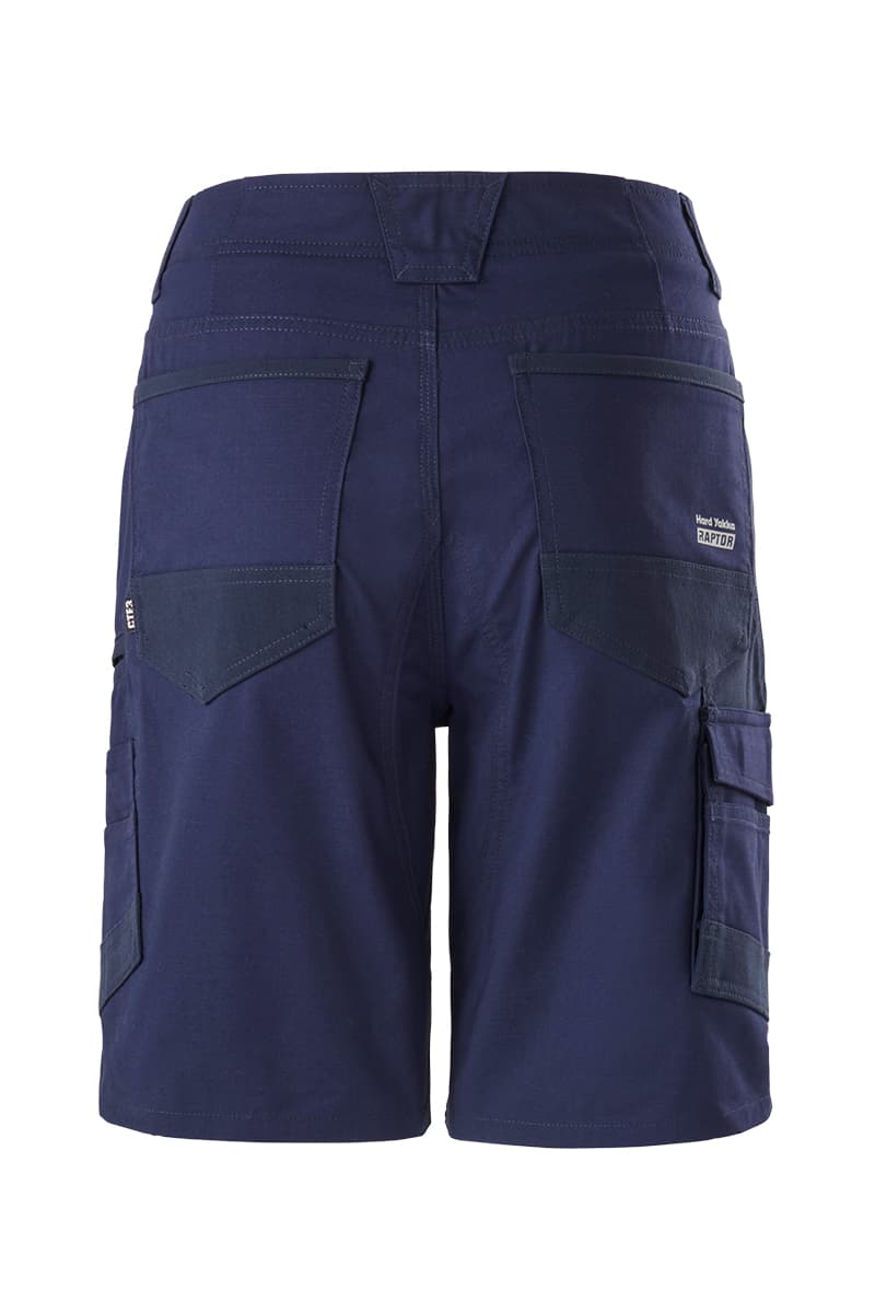 Hard Yakka Womens Raptor Mid Shorts (Navy)_1